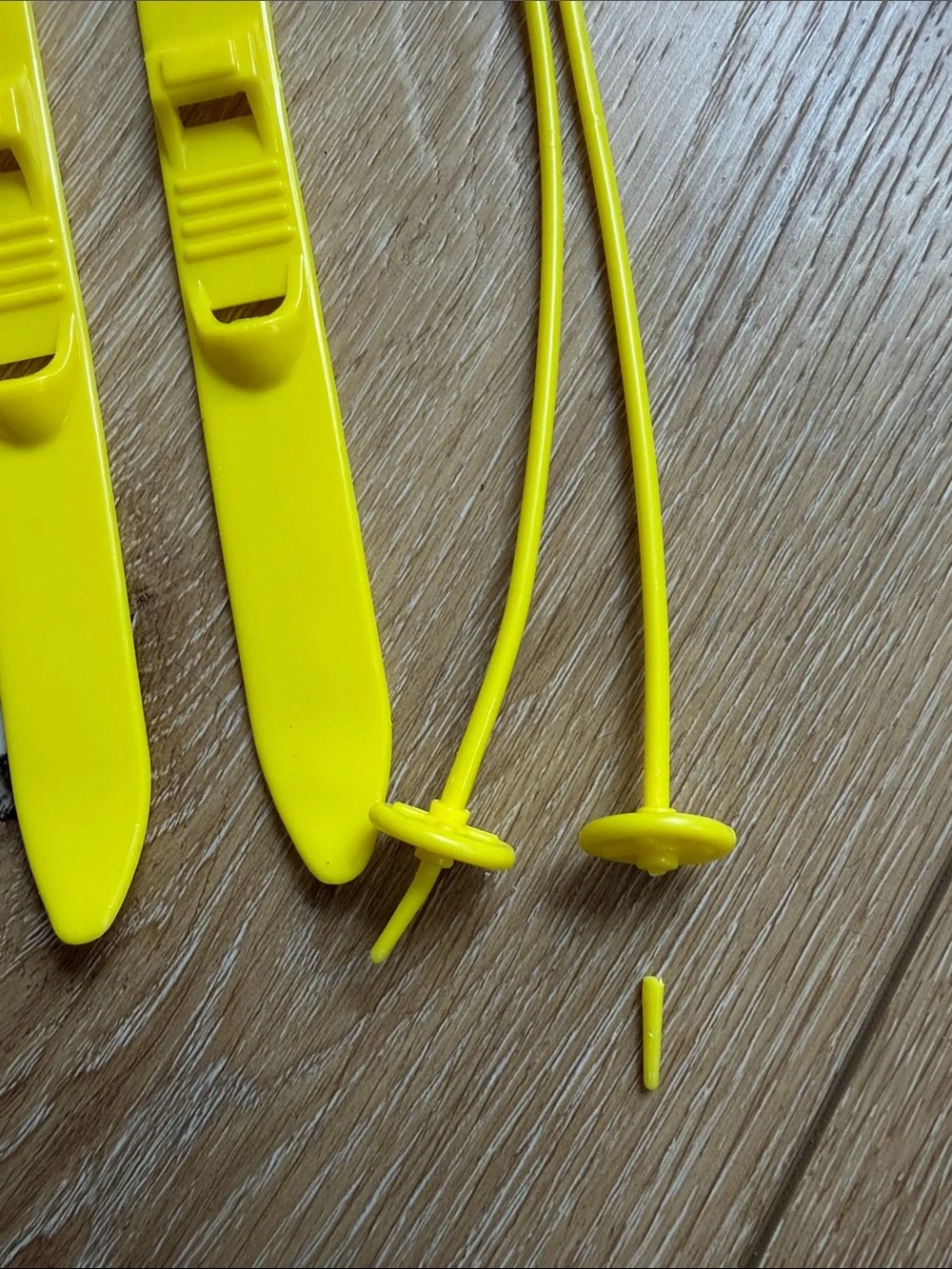 Vintage Barbie Yellow Skis Boots Poles Winter Accessories Retro 80s